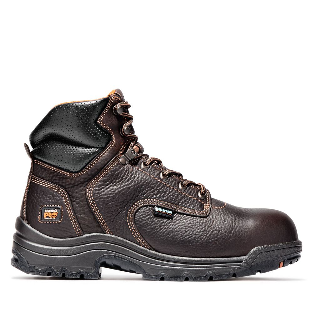 Botas de Trabajo Timberland Hombre Pro® Titan® 6" Comp Toe Marrones Oscuro - Chile UWB-840639